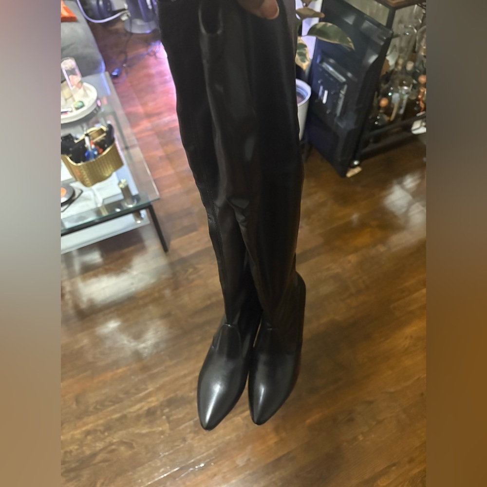 Hawkwell Sleek Black Over the Knee Boots